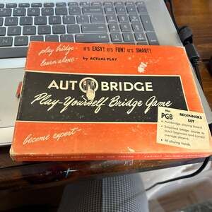 Vintage 1959 Autobridge Play-Yourself Bridge Game No. PGB Beginners Set